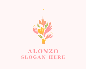 Spring Flower Bouquet  logo design