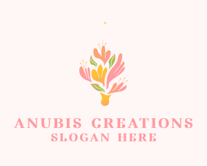 Spring Flower Bouquet  logo design