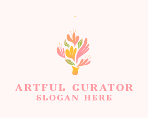 Spring Flower Bouquet  logo design