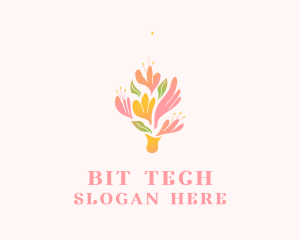 Spring Flower Bouquet  logo design