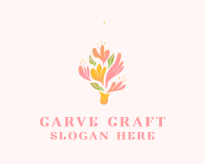 Spring Flower Bouquet  logo design