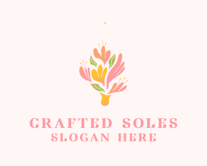 Spring Flower Bouquet  logo design