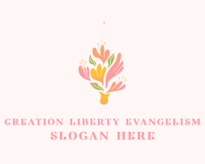 Spring Flower Bouquet  logo design