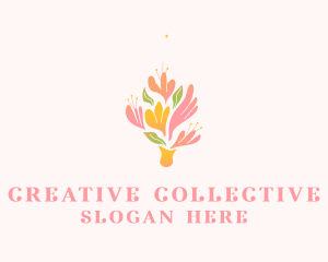 Spring Flower Bouquet  logo design