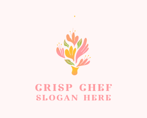 Spring Flower Bouquet  logo design