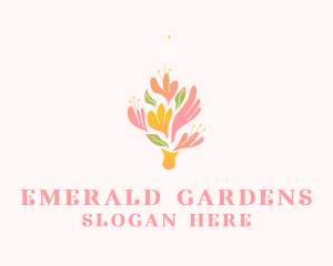 Spring Flower Bouquet  logo design