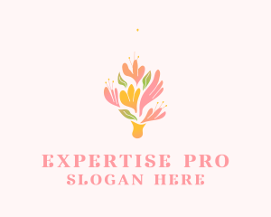 Spring Flower Bouquet  logo design