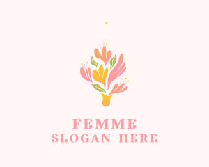 Spring Flower Bouquet  logo design