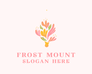 Spring Flower Bouquet  logo design