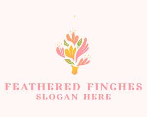 Spring Flower Bouquet  logo design