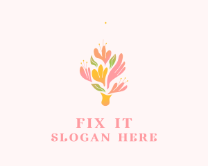 Spring Flower Bouquet  logo design