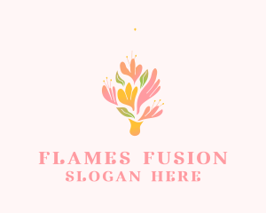 Spring Flower Bouquet  logo design