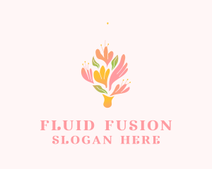 Spring Flower Bouquet  logo design