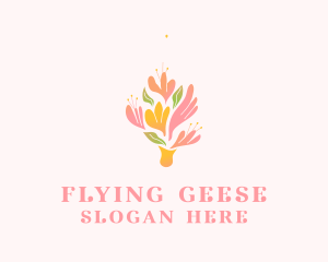 Spring Flower Bouquet  logo design