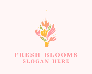 Spring - Spring Bloom Bouquet logo design