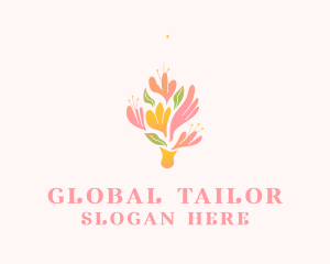 Spring Flower Bouquet  logo design