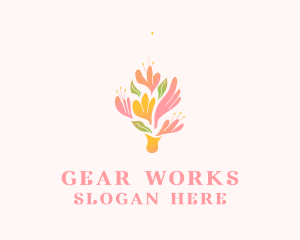 Spring Flower Bouquet  logo design