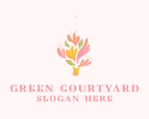 Spring Flower Bouquet  logo design