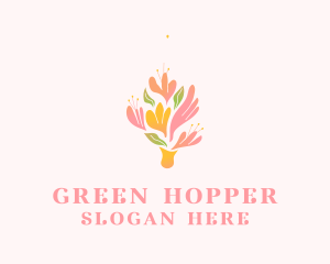 Spring Flower Bouquet  logo design