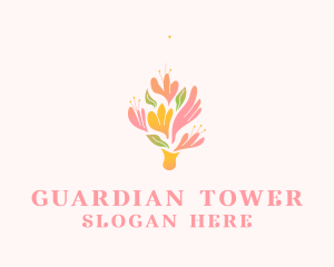 Spring Flower Bouquet  logo design