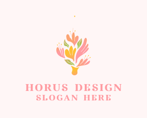 Spring Flower Bouquet  logo design