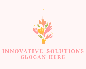 Spring Flower Bouquet  logo design