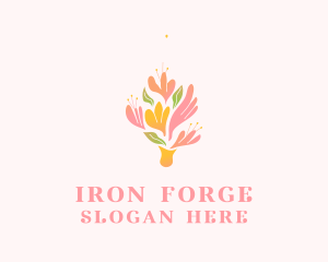 Spring Flower Bouquet  logo design