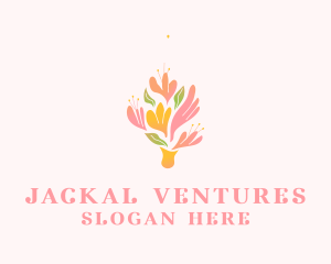 Spring Flower Bouquet  logo design