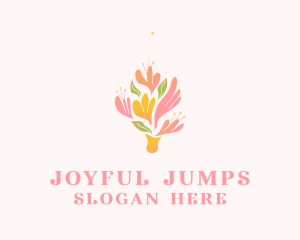 Spring Flower Bouquet  logo design