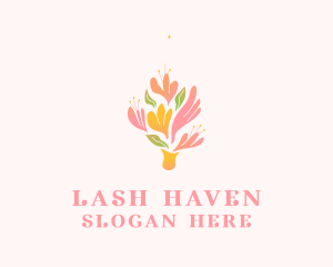 Spring Flower Bouquet  logo design