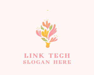 Spring Flower Bouquet  logo design