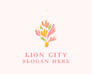 Spring Flower Bouquet  logo design