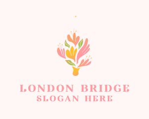 Spring Flower Bouquet  logo design