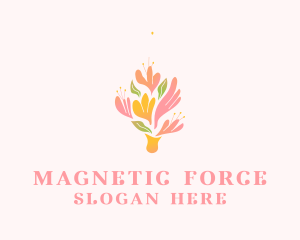 Spring Flower Bouquet  logo design