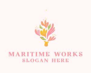 Spring Flower Bouquet  logo design