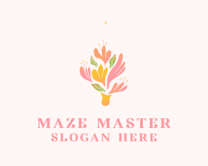 Spring Flower Bouquet  logo design