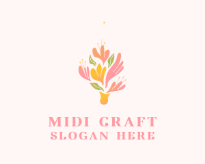 Spring Flower Bouquet  logo design