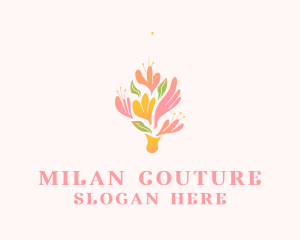 Spring Flower Bouquet  logo design