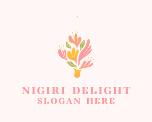 Spring Flower Bouquet  logo design