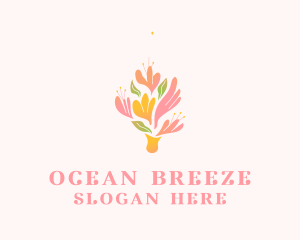 Spring Flower Bouquet  logo design