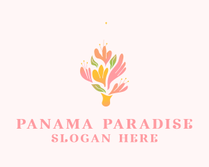 Spring Flower Bouquet  logo design