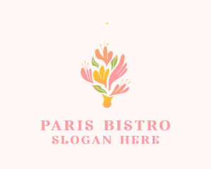 Spring Flower Bouquet  logo design