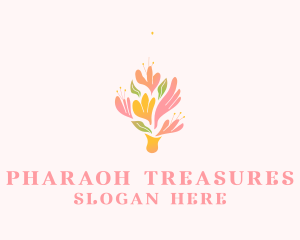 Spring Flower Bouquet  logo design