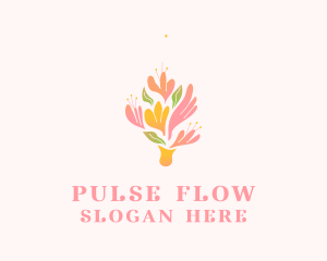 Spring Flower Bouquet  logo design