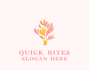 Spring Flower Bouquet  logo design