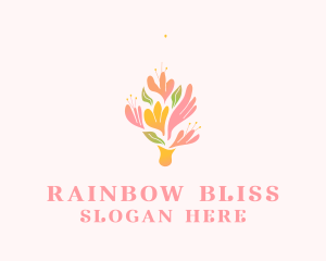 Spring Flower Bouquet  logo design