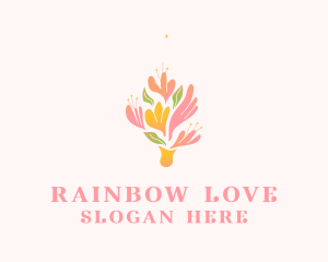 Spring Flower Bouquet  logo design