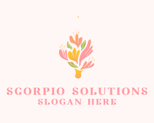 Spring Flower Bouquet  logo design