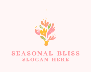 Season - Spring Bloom Bouquet logo design