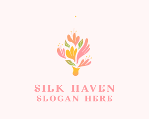 Spring Flower Bouquet  logo design